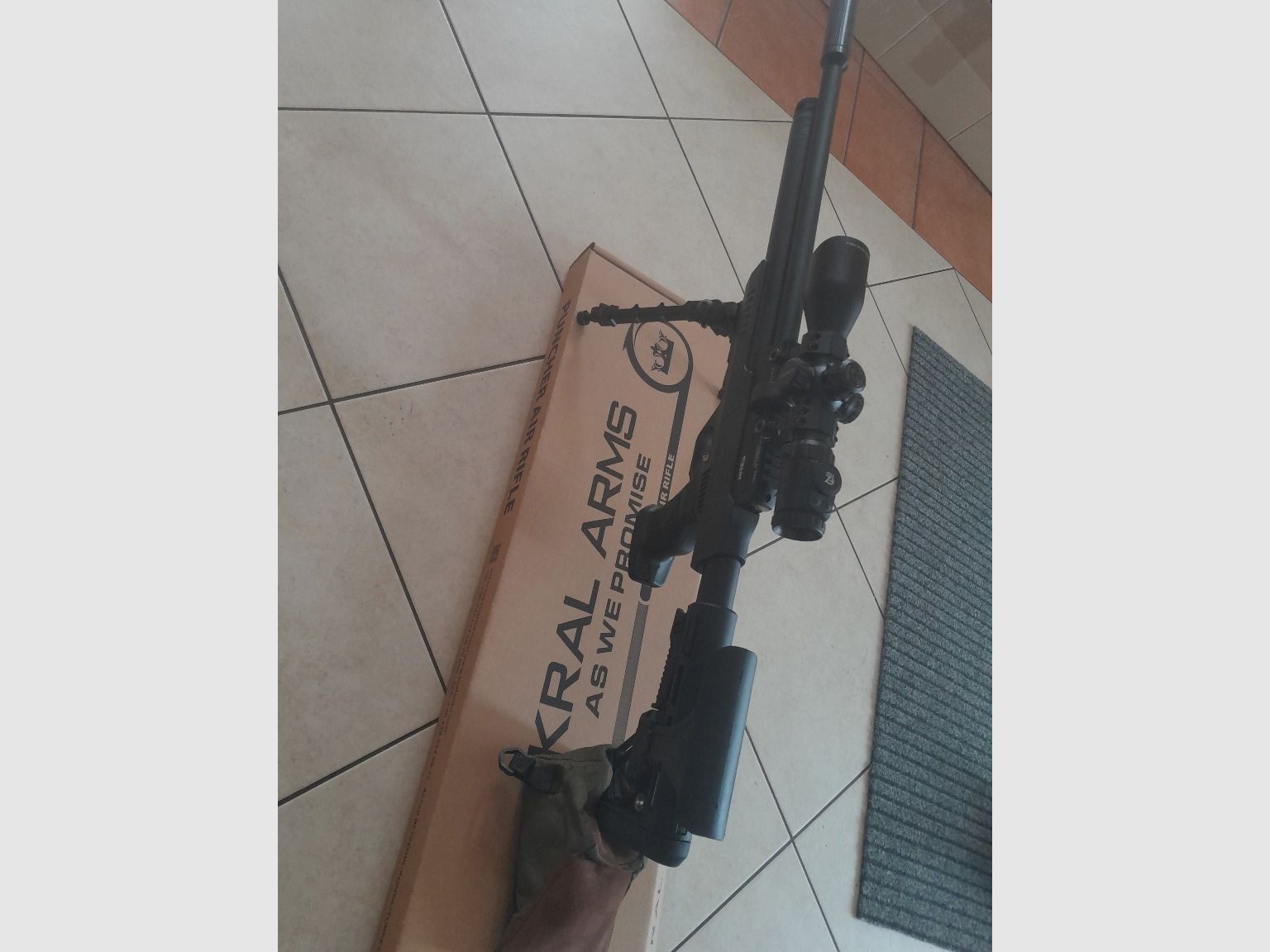 Compressed air PCP air rifle rifle AR15 Kral Arms Puncher NP03 5.5mm / Huma Air regulator / trigger / barrel / revised with power 7.5J-30J and precision!!