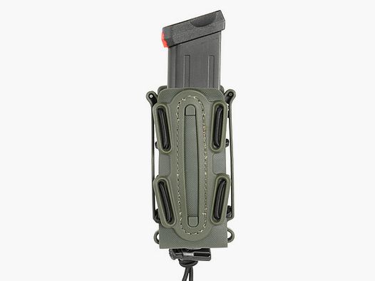 Soft Shell Pistol Mag Pouch with MOLLE Clip - Olive [TMC]