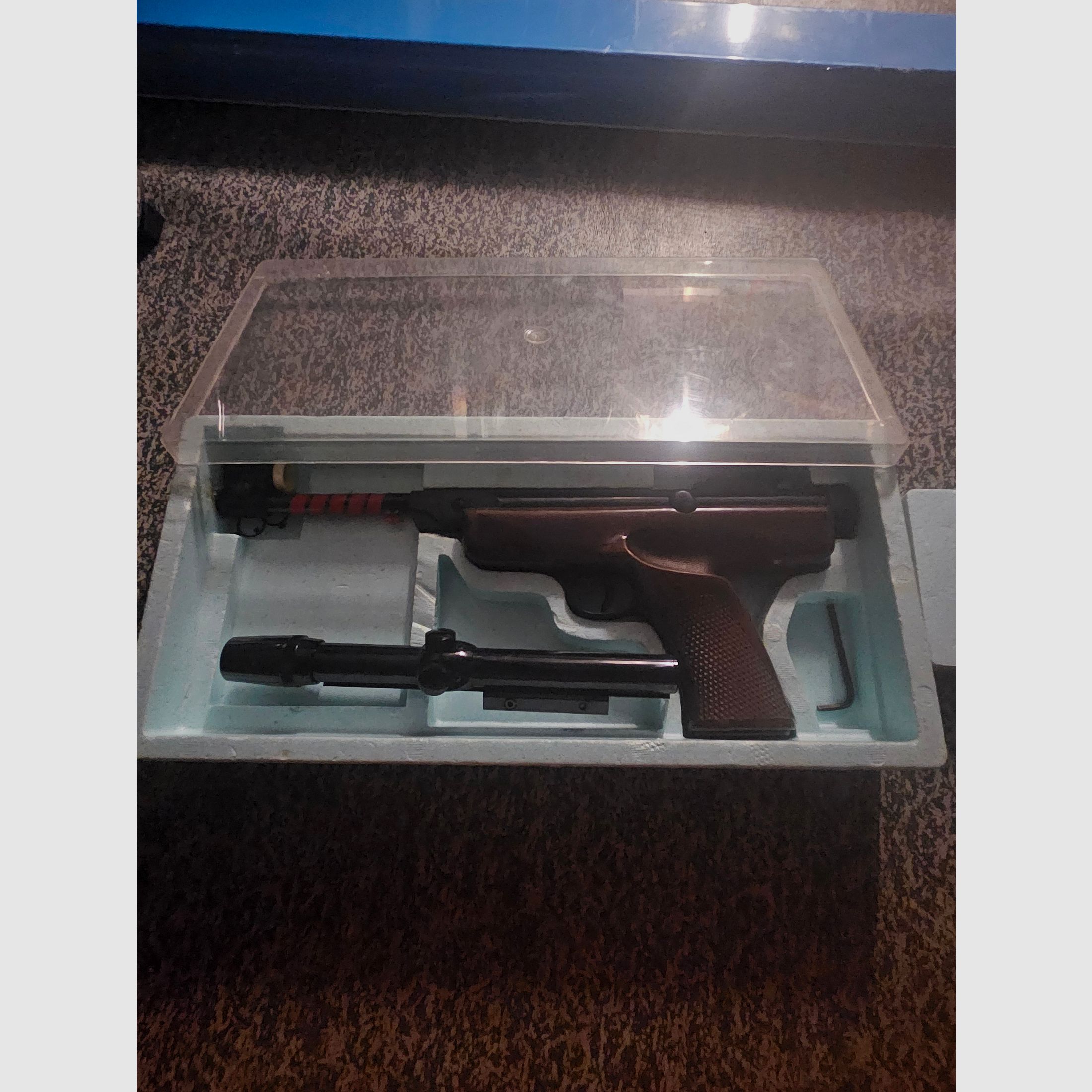 Diana Mod. 5 pistola de aire – Estado de coleccionista impecable en OVP + óptica Bushnell + accesorios