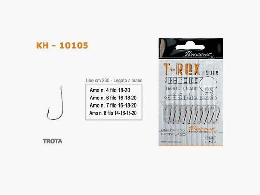 Amo T- Rex Hooks Vincent N. 7 (20 pcs)