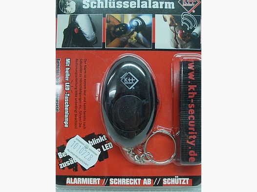 Sleutelsalarm met LED-licht - extreem luid