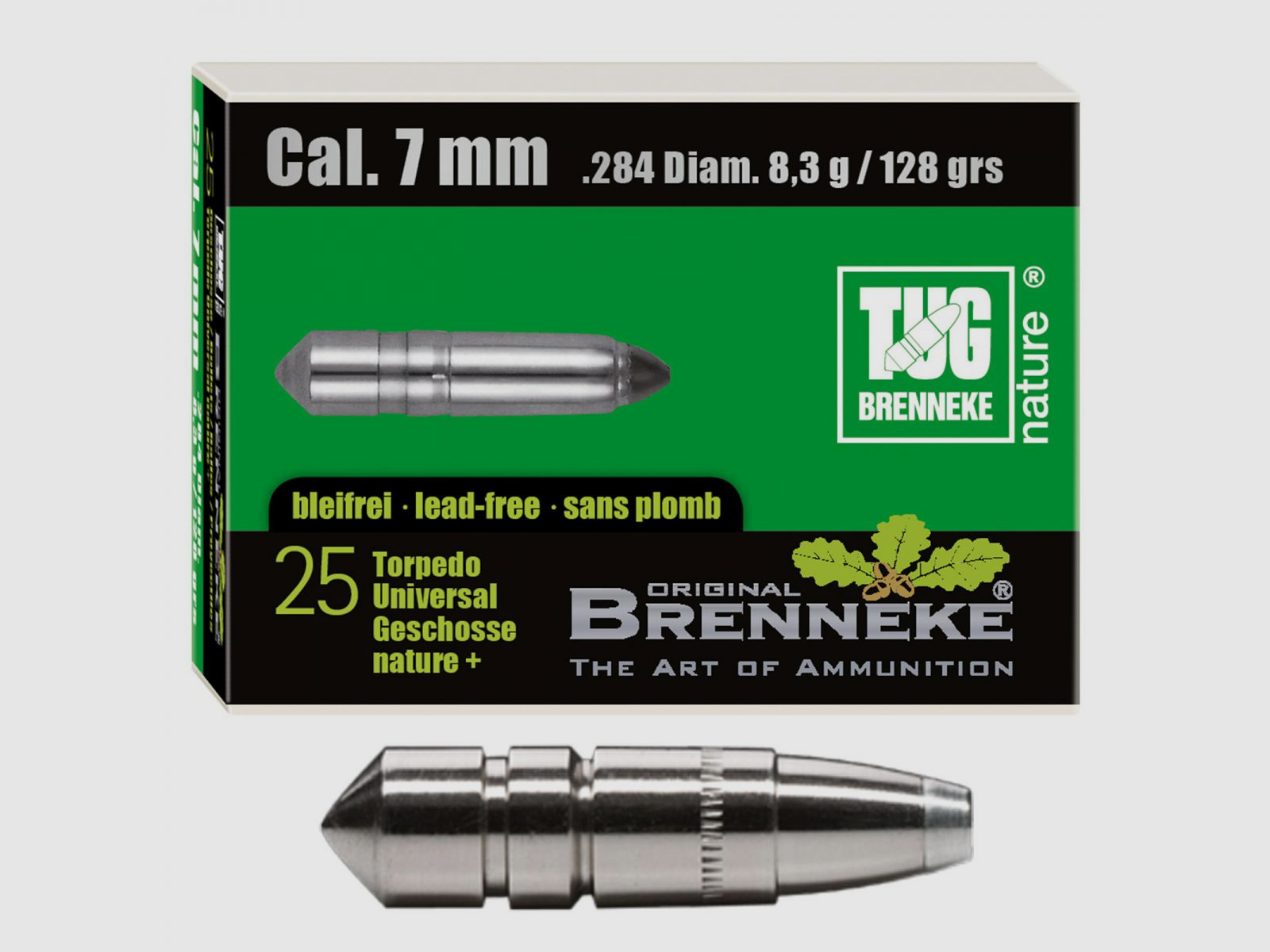 Pocisk Brenneke 7mm (.284) TUG nature+ 8,3g / 128grs 25 sztuk
