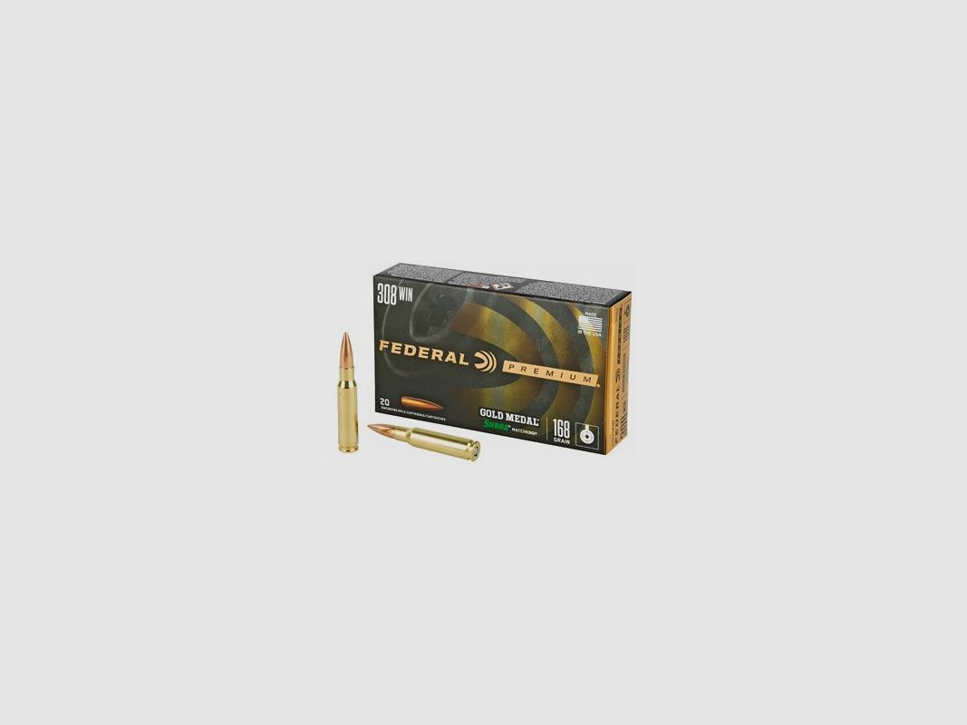 FEDERAL CARTUCHOS .308 Win 168 gr GM, imagen 1 de 2