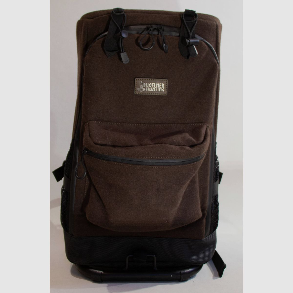 MJOELNER HUNTING Rucksackstuhl Björn Braun mit Metallrahmen