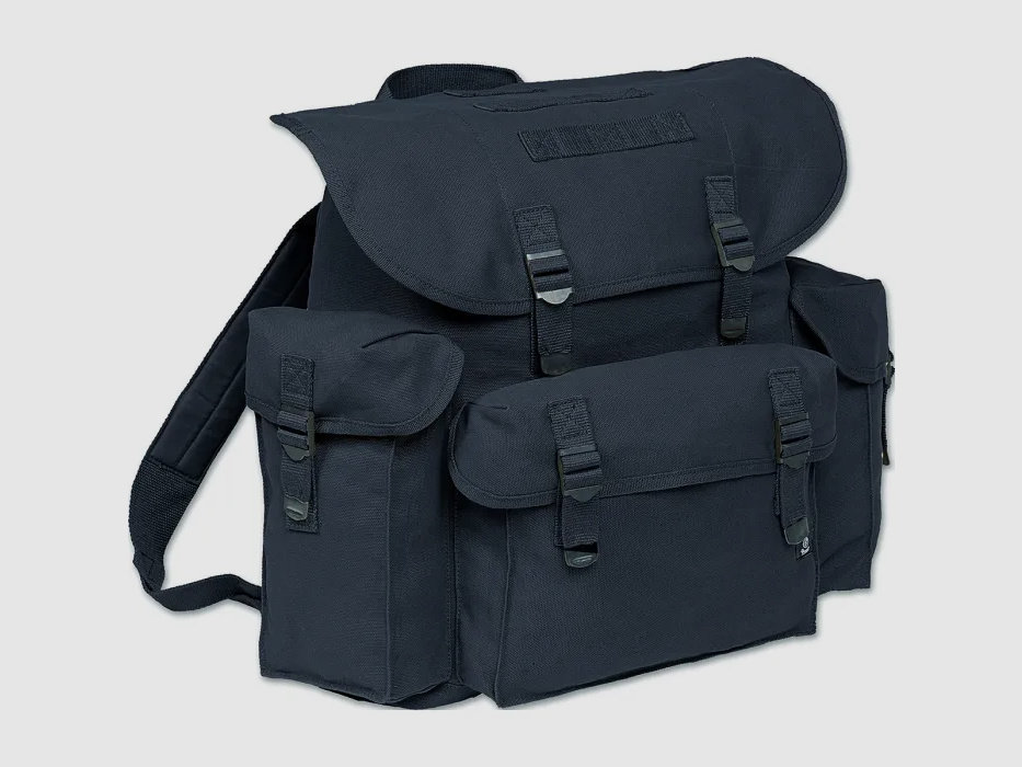 Brandit BW backpack / pack bag with 3 outer pockets - 40 liters - black