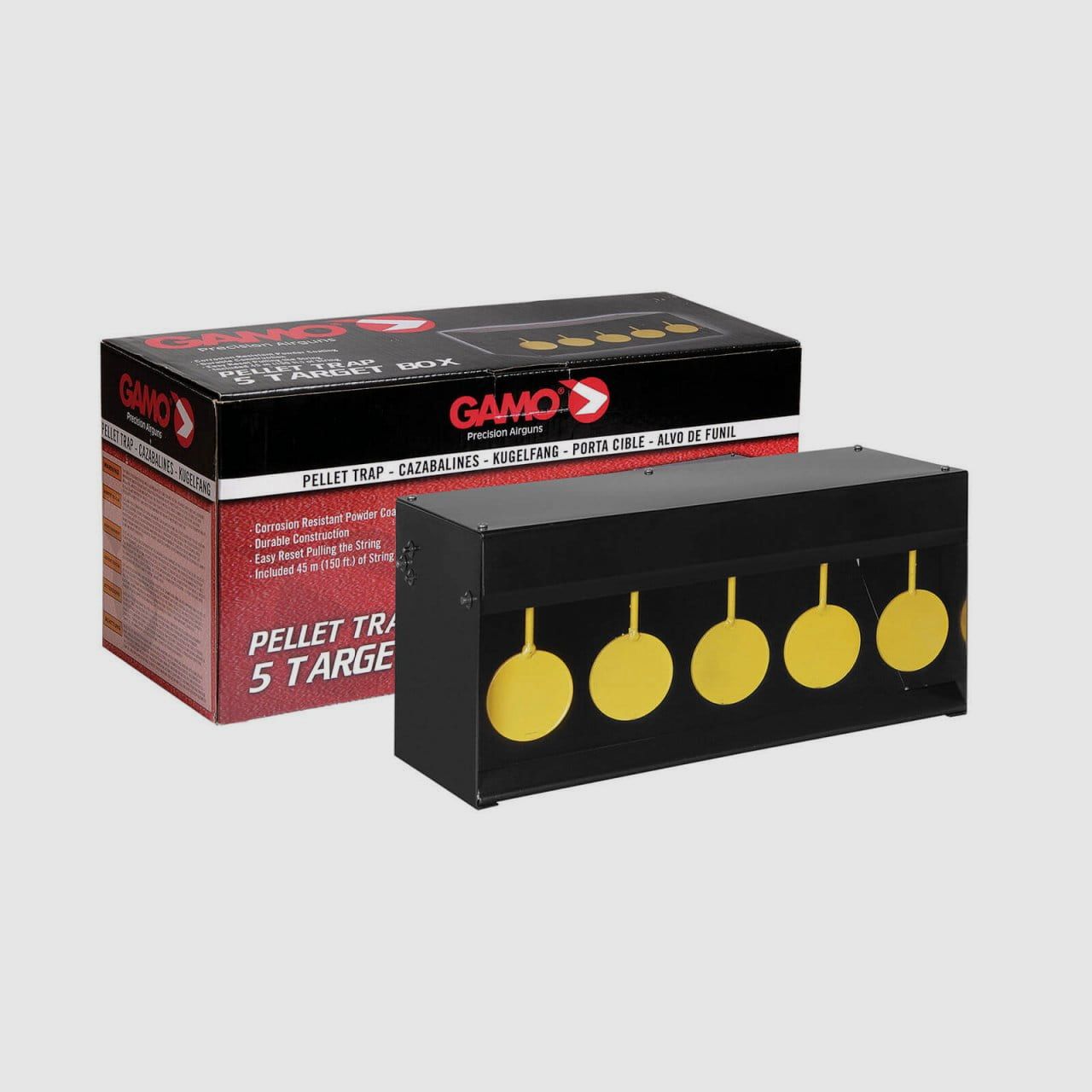 Gamo pellet trap with 5 targets