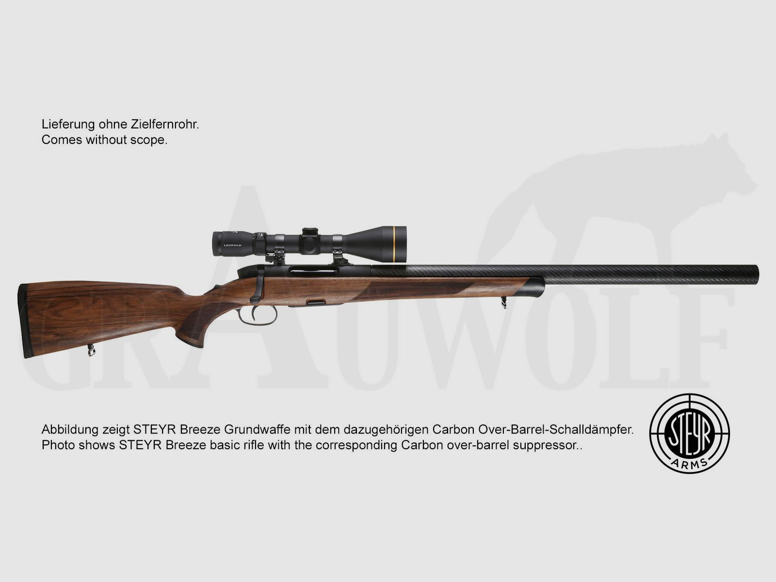 Steyr Mannlicher Breeze SM12 .308 Win répétiteur pour silencieux over-barrel longueur du canon 40,7 cm