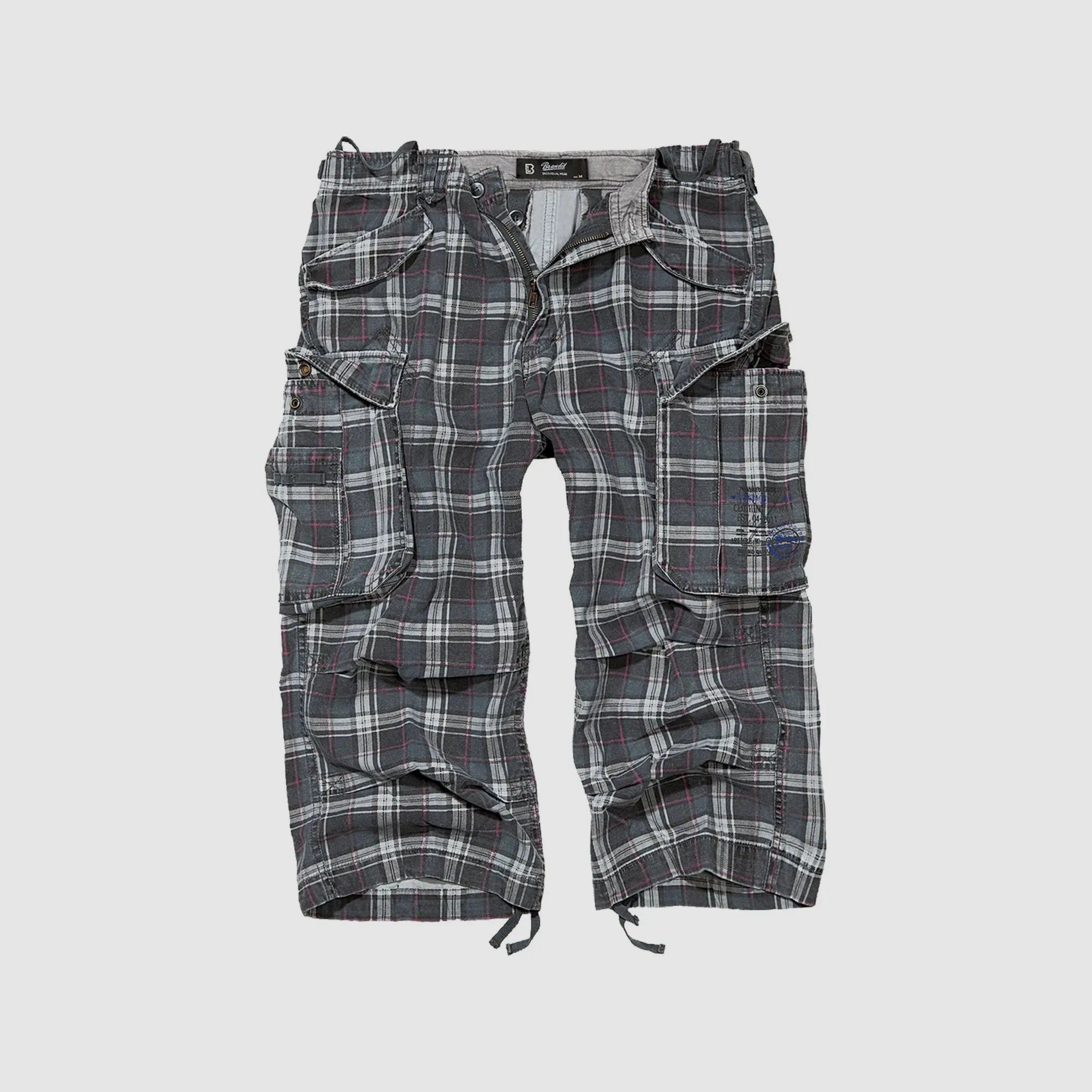 Brandit Brandit 3/4 Shorts Industry Vintage darkgrey purple