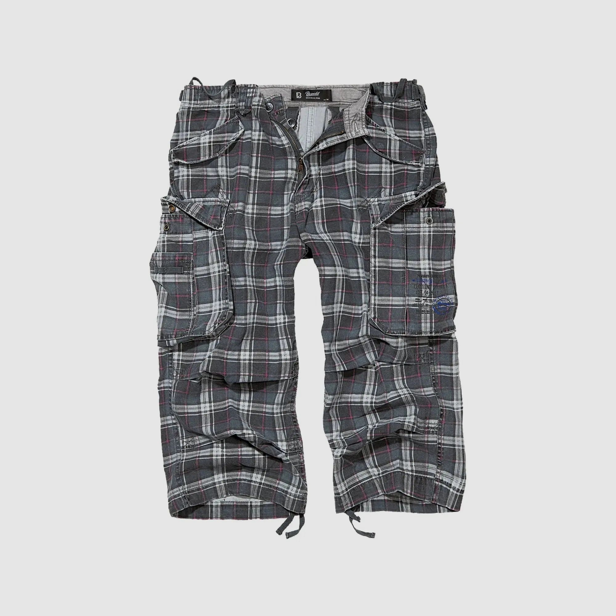 Brandit Brandit 3/4 Shorts Industry Vintage darkgrey purple