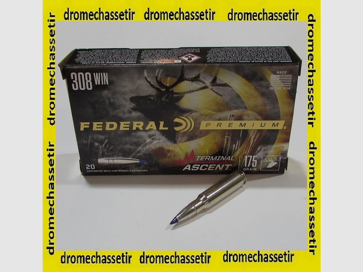 Scatola da 20 cartucce .308 Win Federal Terminal Ascent 175 grains
