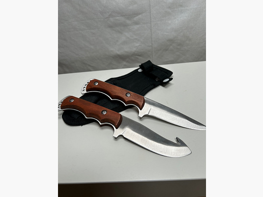 Messer Set mit doppelter Messerscheide (Outdoor/Jagd)