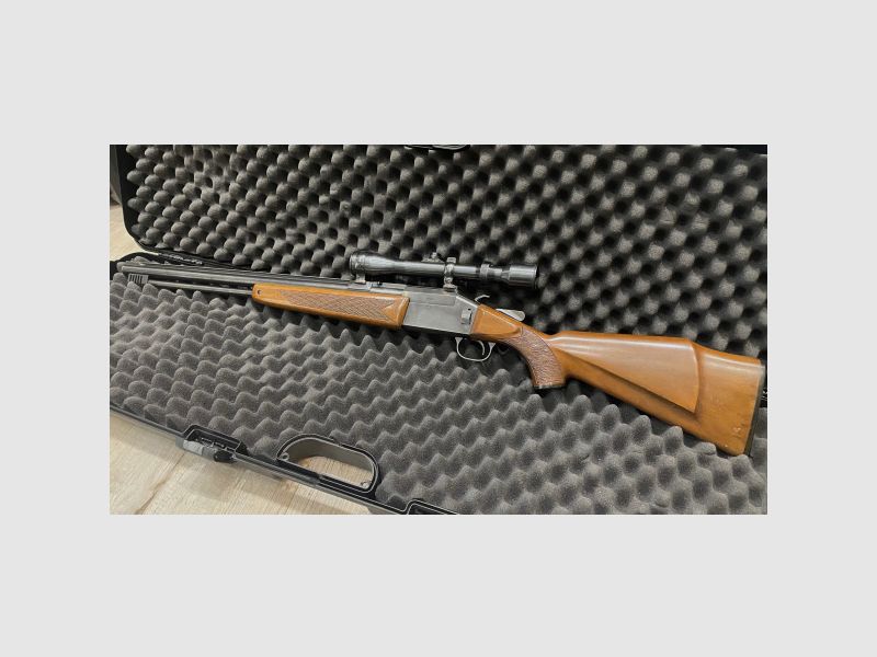 TIKKA BOCKBÜCHSFLINTE - 12/70 + .222REM - MIT HUBERTUS 4x36