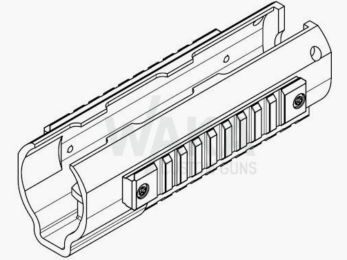 B&T handguard TL99 3x NAR (1x bottom & 2x side) for HK MP5