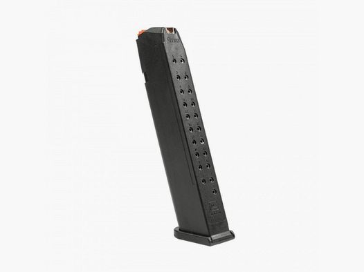 Glock Magazin, 9mm Para, 24 Schuss, Zubringer orange