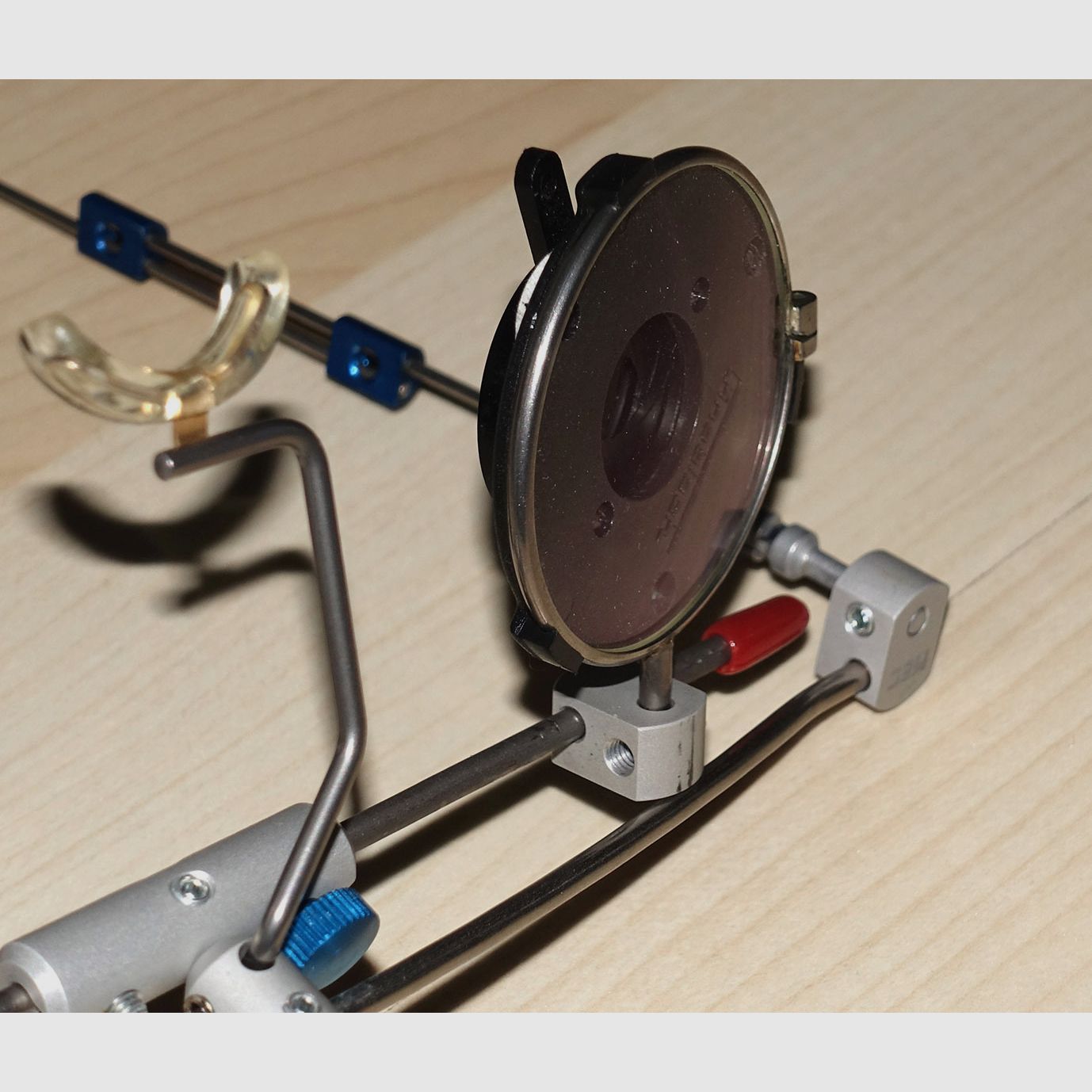 RESERVED! Professional MEC shooting glasses with Knobloch iris diaphragm, Vario Lens 2 plus, etc., original price 600,-