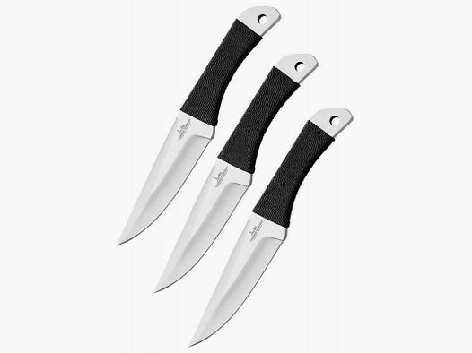 United Cutlery Gil Hibben 3er Wurfmesser-Set mit Kordelgriff