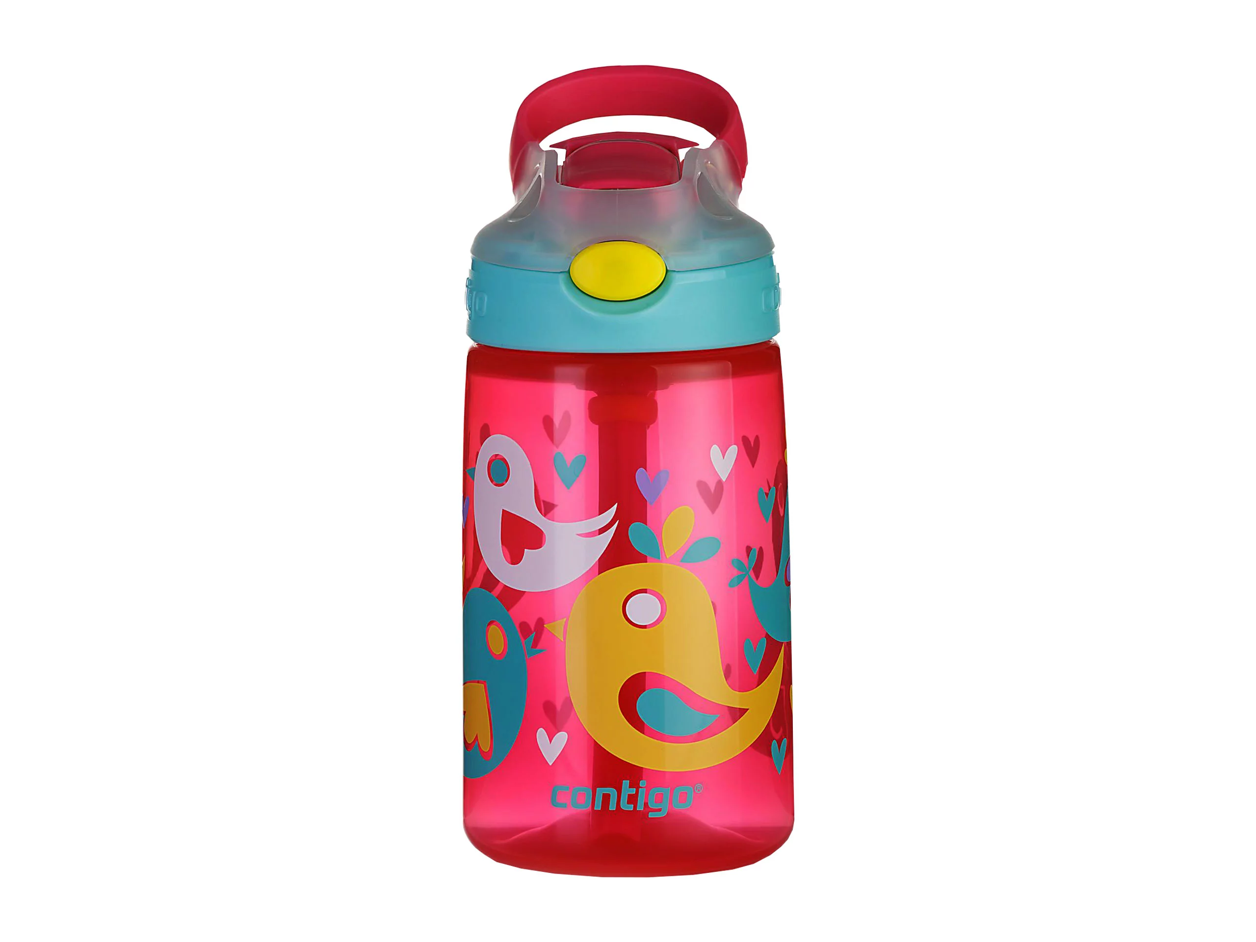 Contigo Gizmo Flip Kinderbecher 0,42 l Cherry Blossom Love Birds (2095139), Bild 2 von 8