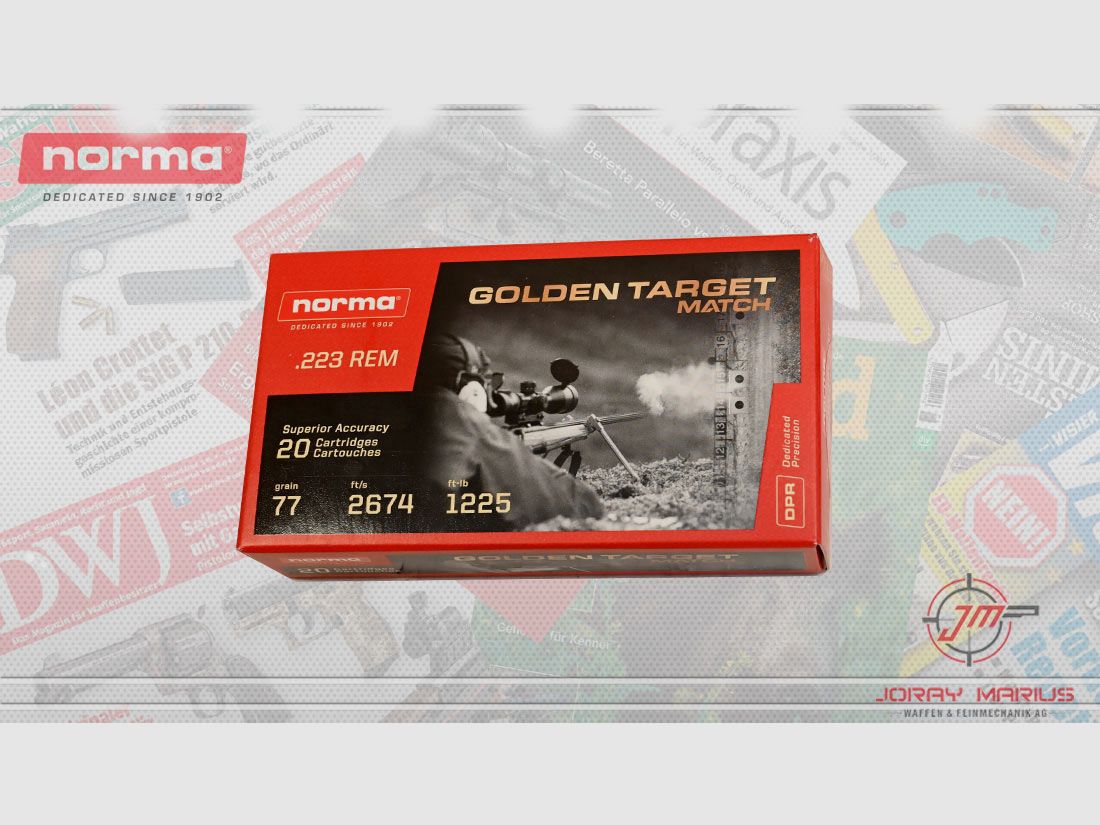 .223 Rem Norma Golden Target Match 77gr 5g HPBT