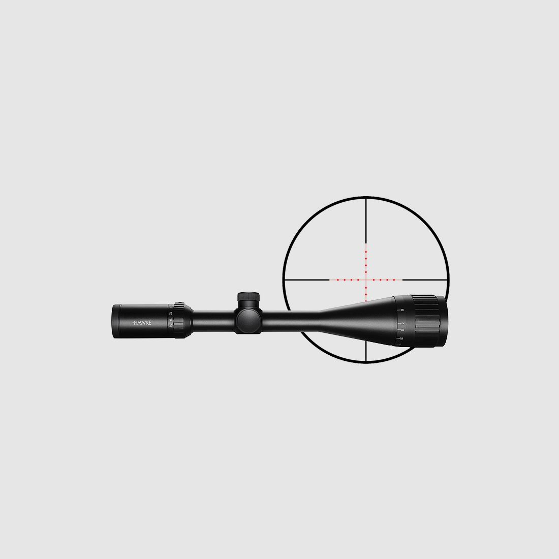 Zielfernrohr von Hawke Modell Vantage IR 1 Zoll 4-16x50 AO, Absehen Mil Dot