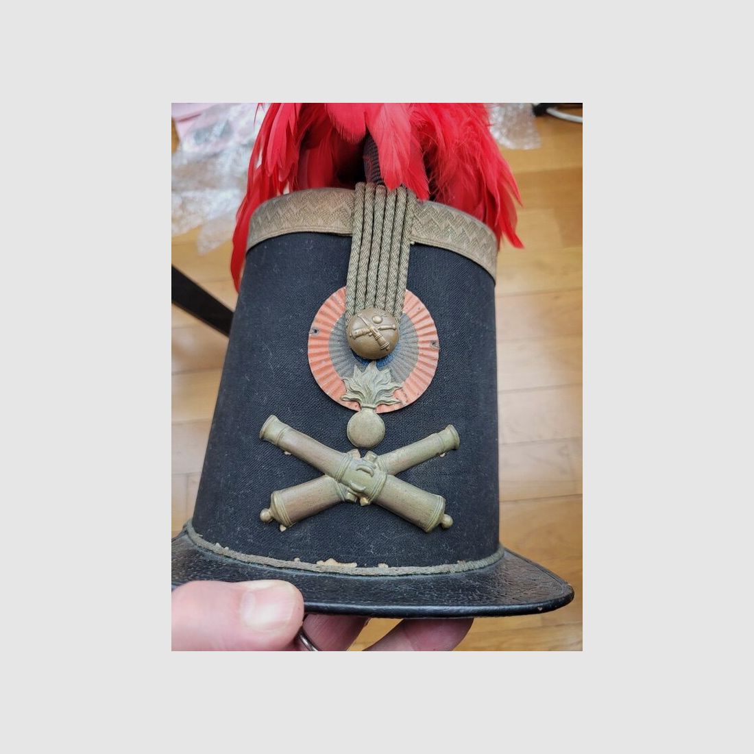 Schöner Offiziers-Shako der Artillerie – Modell 1846 Zeit der 2. Republik – Ca. 1848/1852 – Seltenes Modell – TBE, Bild 13 von 13