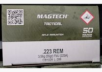44 cajas / 2200 disparos .223 Rem. de Magtech | FMJ 3,6g / 55grs. | munición