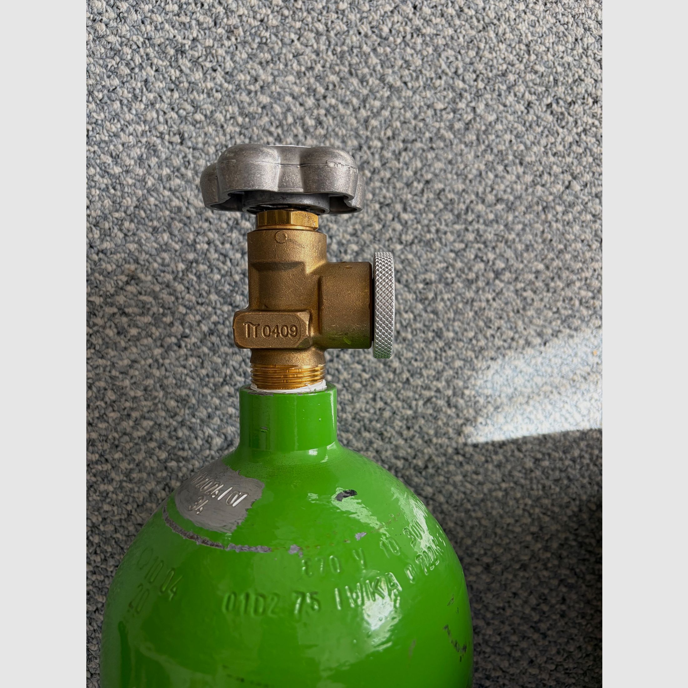 Compressed air bottle 10 liters 200 bar