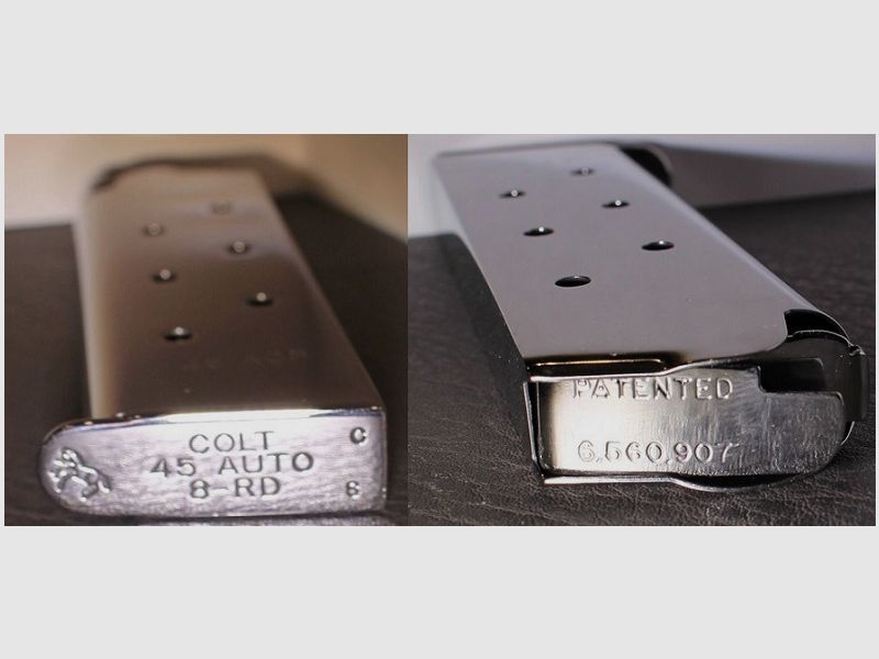 Magazynek Colt 1911 .45 ACP 8RD Polerowana stal nierdzewna