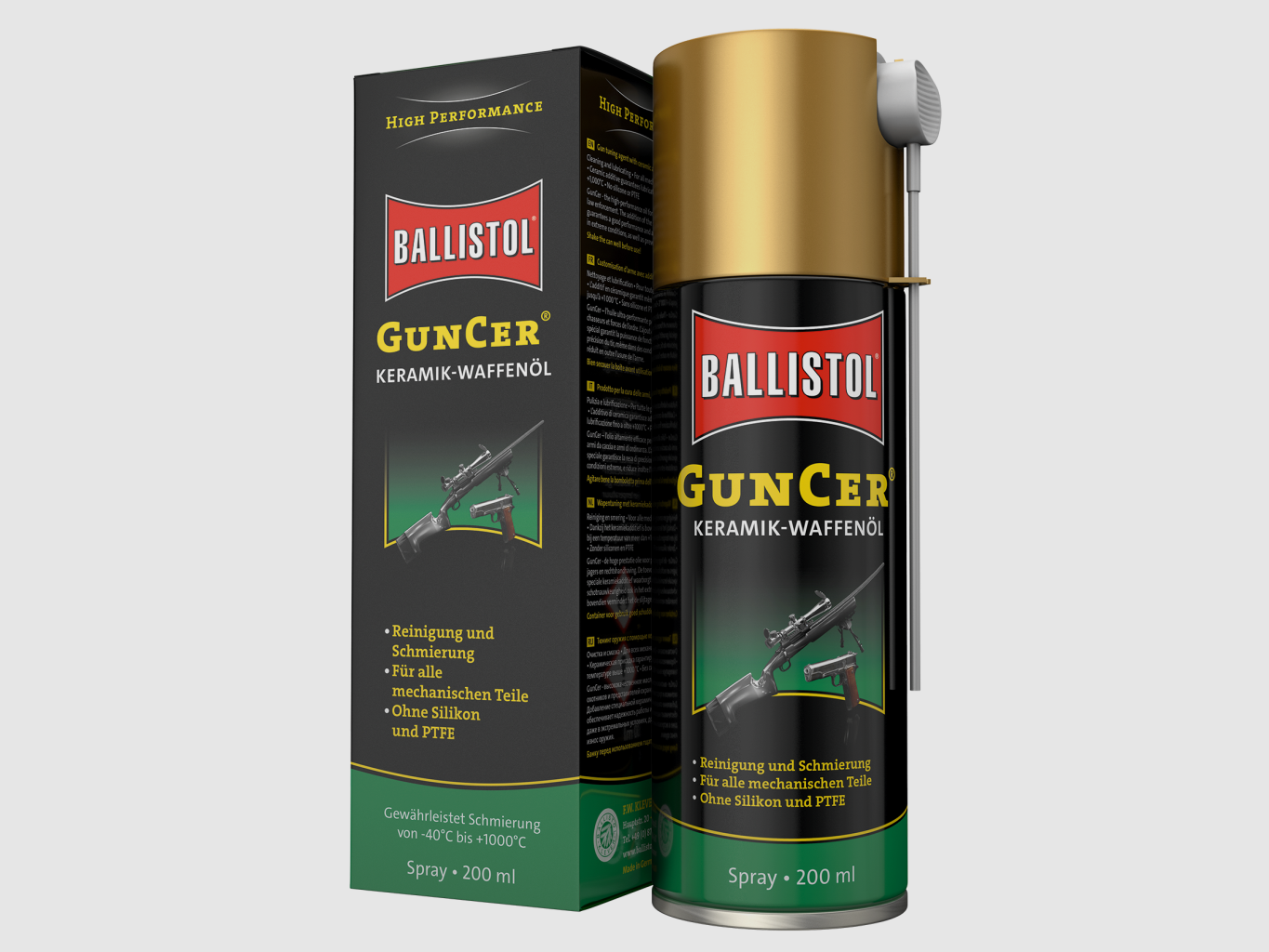 Ballistol GunCer spray olio ceramico per armi, 200ml