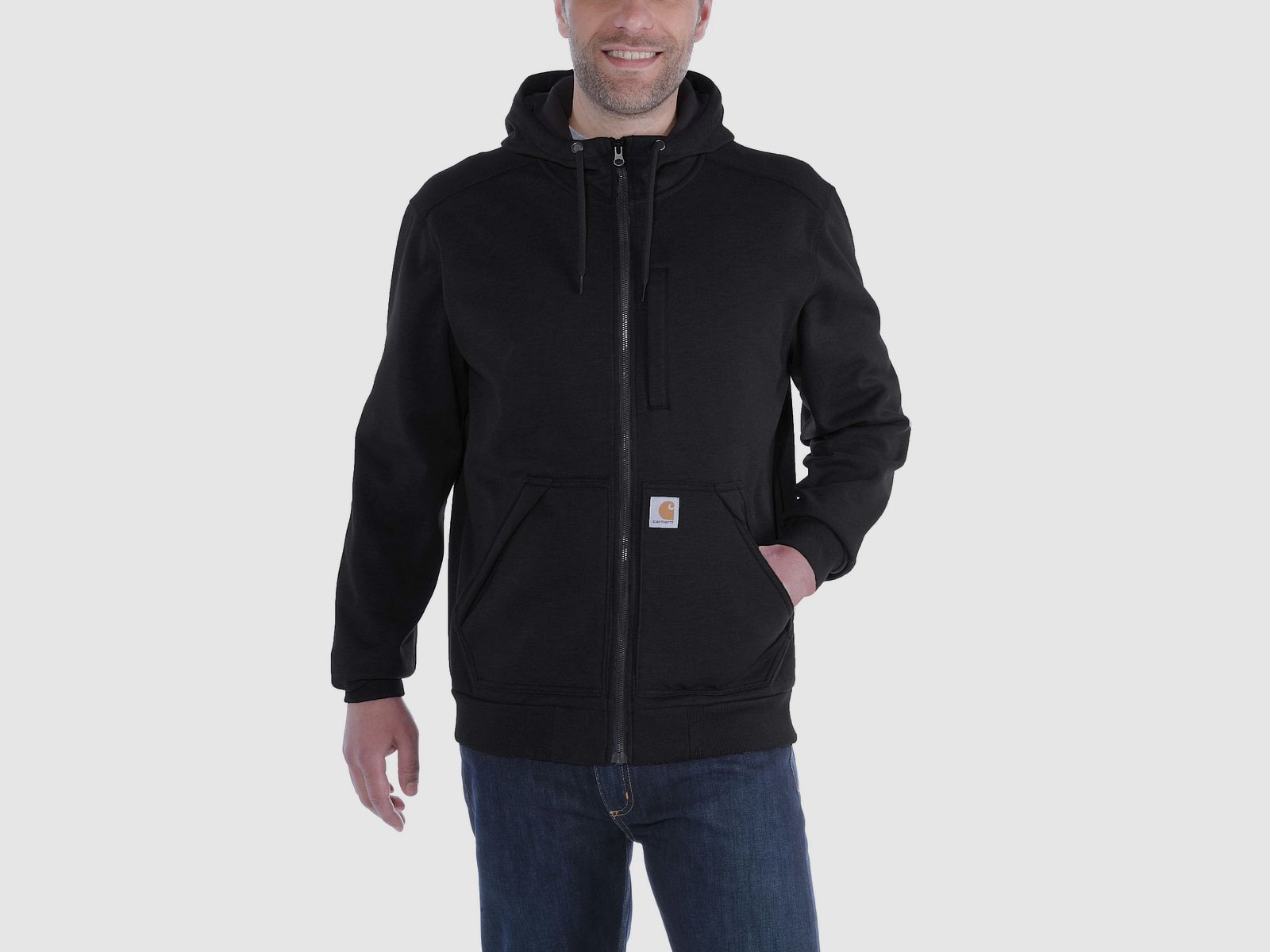 Carhartt Wind Fighter Zip Hoodie Men Black L