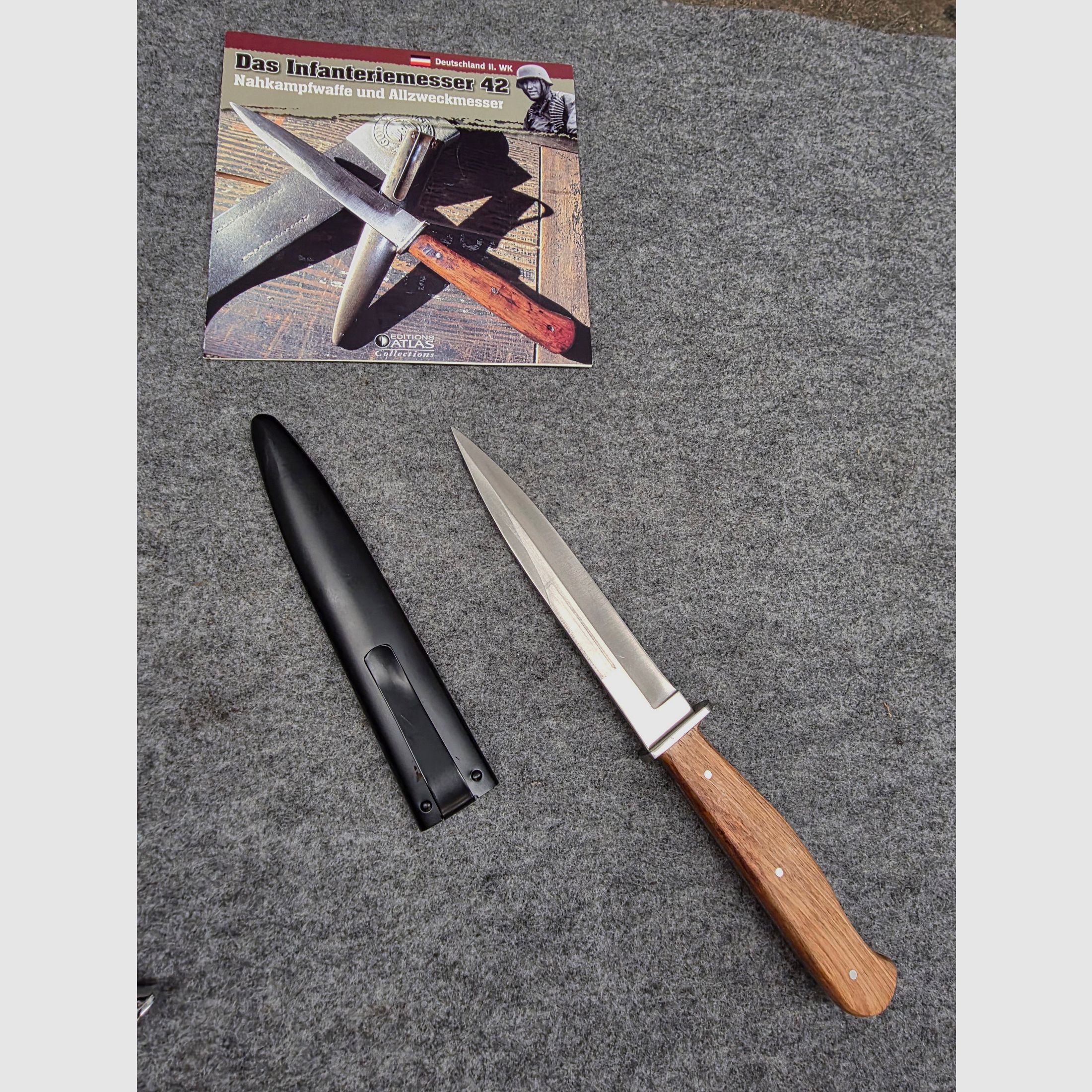 Collection d'Atlas Abo Repro Seitengewehr 42 Couteau de combat HJ Couteau de randonnée, Couteau d'infanterie 42