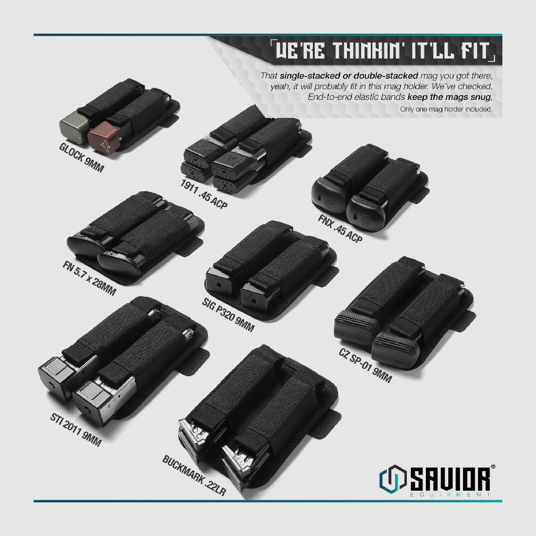 SAVIOR DOUBLE PISTOL MAG HOLDER, image 2 of 6