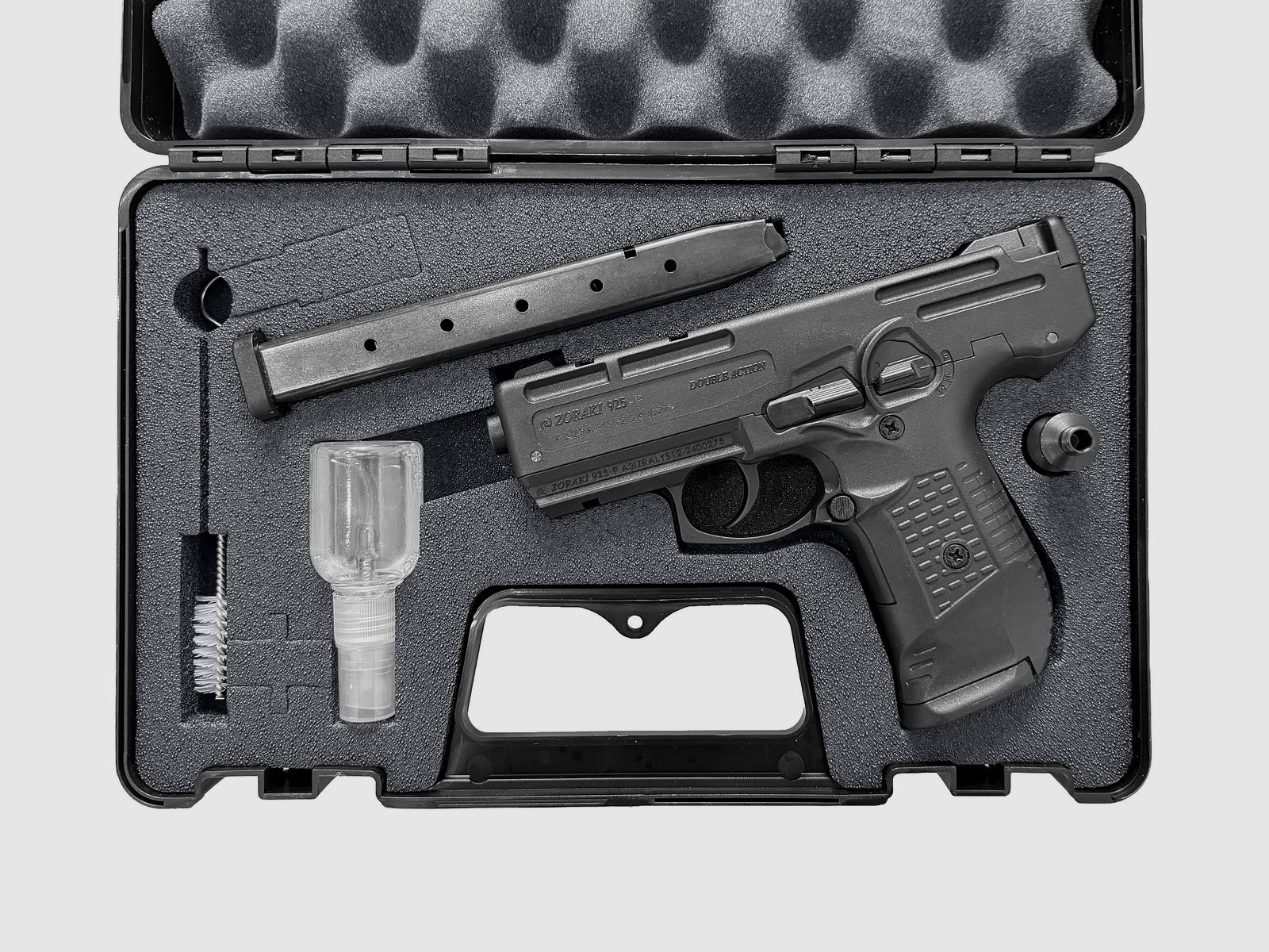 Zoraki 925-P schreckschuss pistool 9mm P.A.K. zwart - 5 magazijnen - 100 knalpatronen - NIEUW