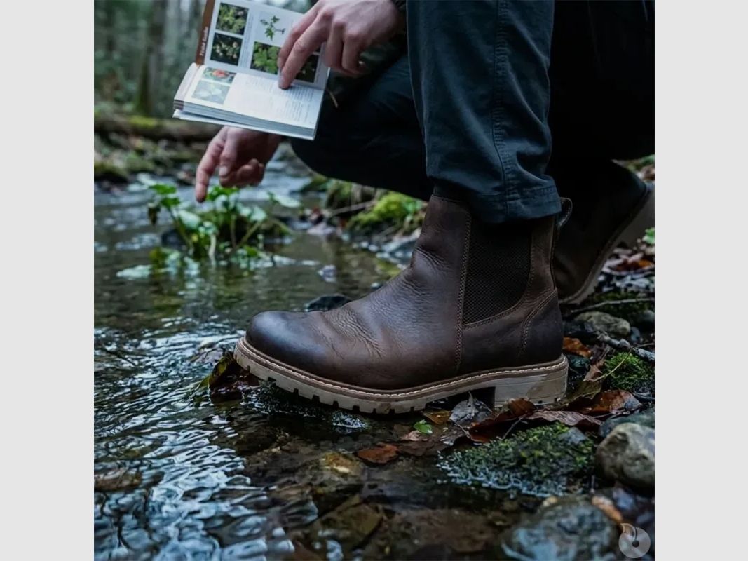 Bottines Ayoka Touk en cuir marron à zip latéral, image 5 sur 12