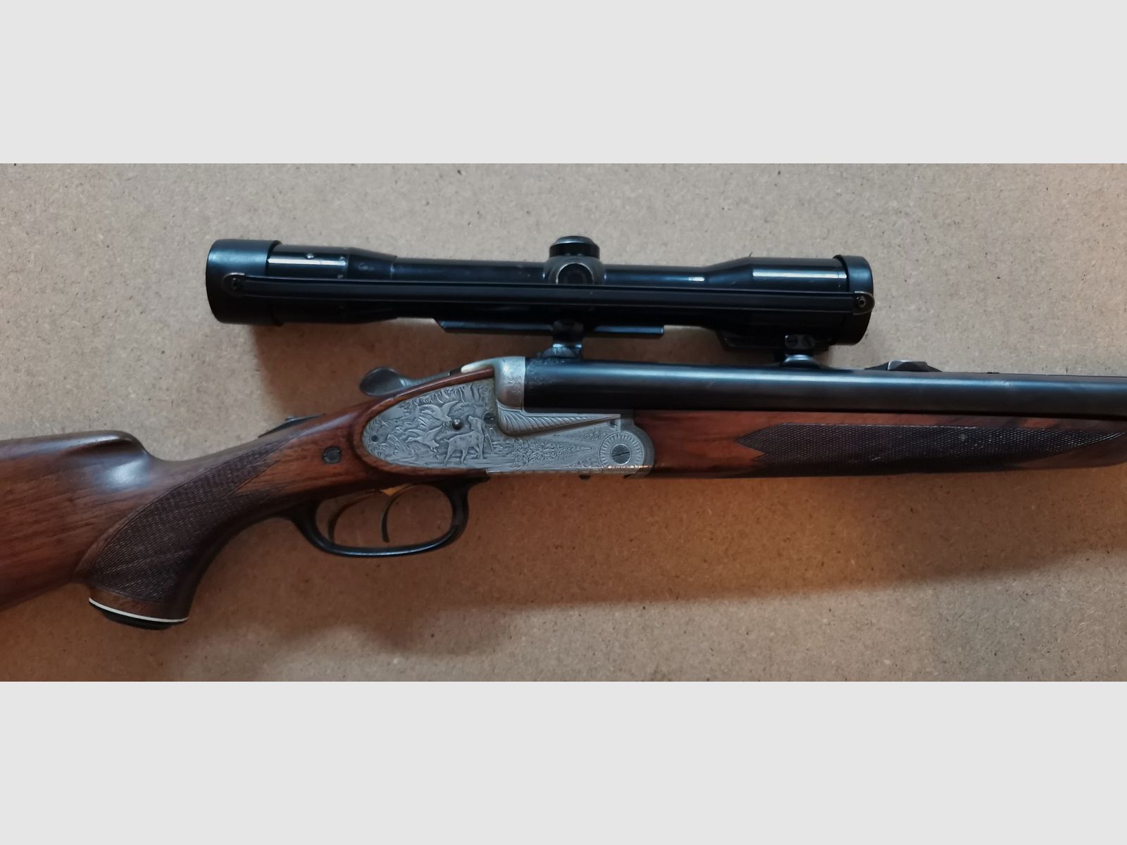 Drilling Winkler Ferlach 12/70, 7 x 65R mit zwei Gläsern