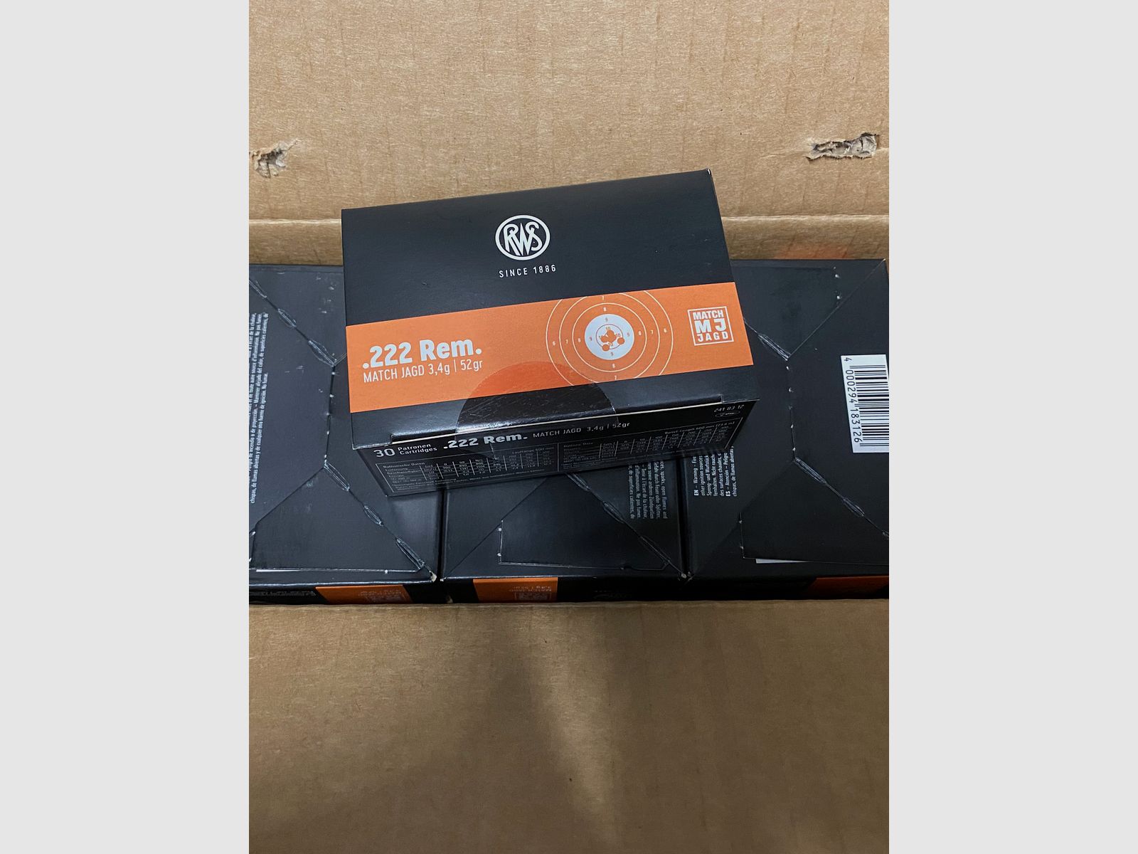 Munition RWS .222 Rem // Match Munition MJ