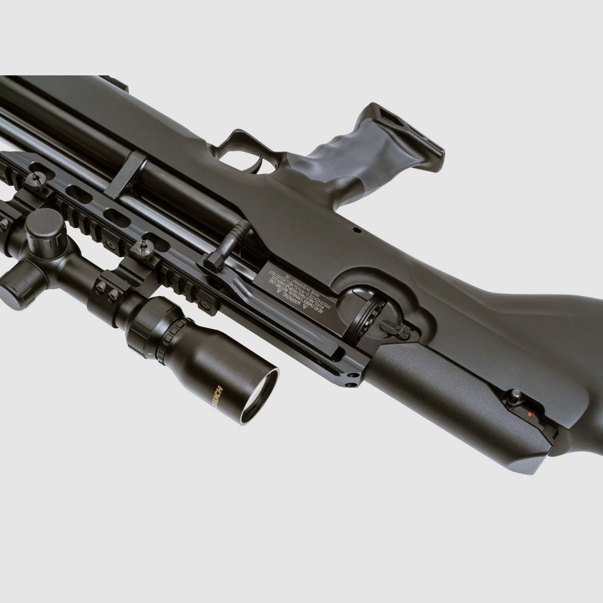 Pressluftgewehr Weihrauch HW 100 Bullpup, Synthetikschaft, SchalldĂ¤mpfer, Kaliber 5,5 mm (P18)