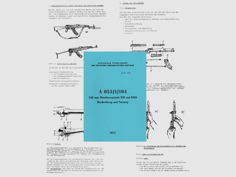 Nachdruck DDR NVA Dienstvorschrift AK47 Kalschnikow
