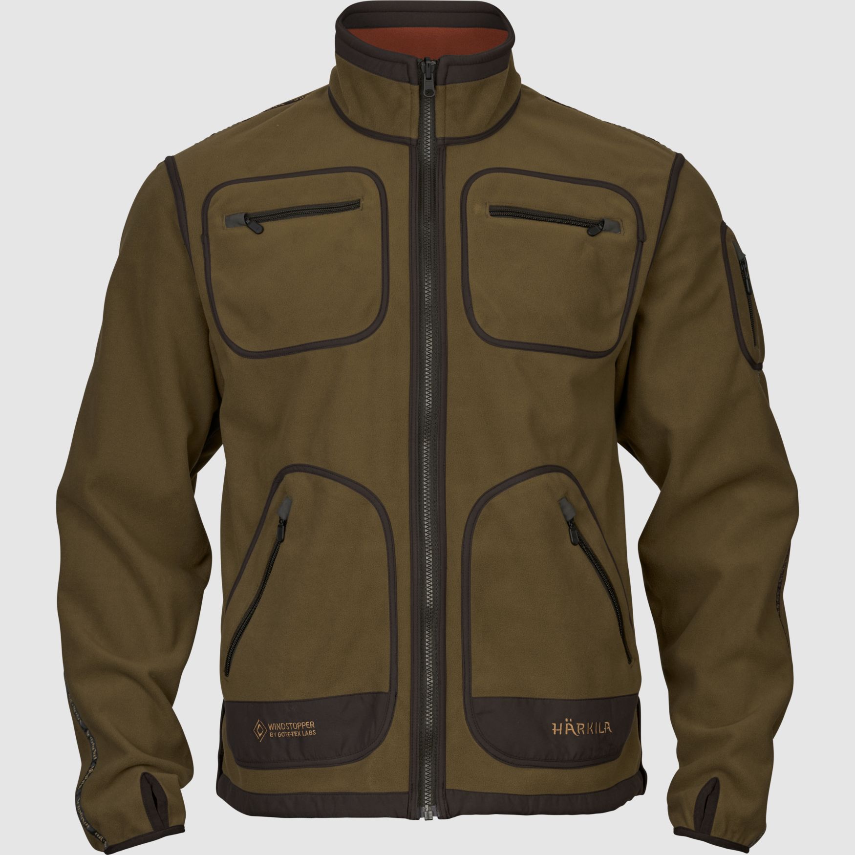 Härkila Kamko Fleece Herren Dark olive/Arabian spice, L