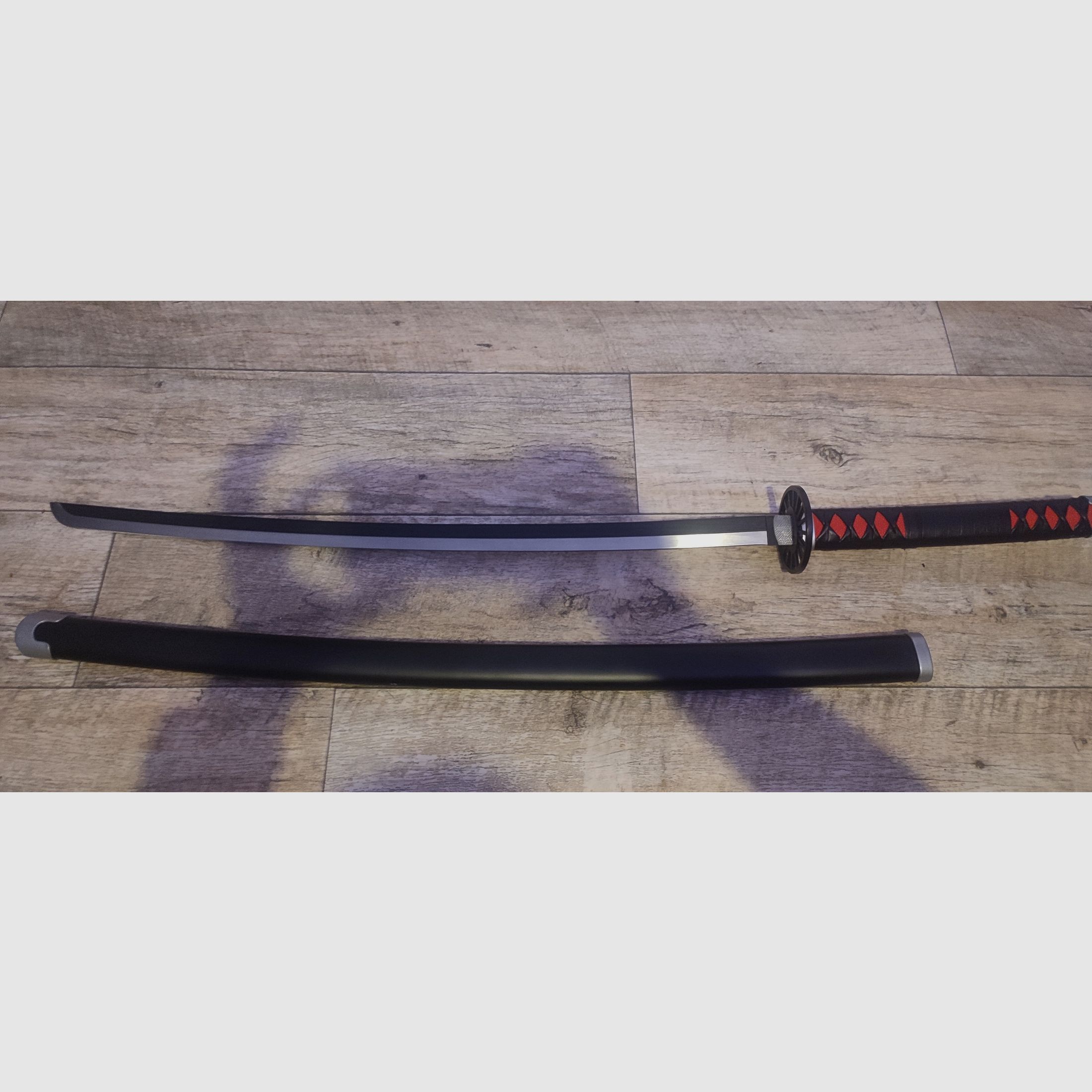 Black red katana