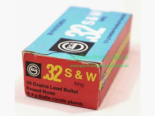 Geco - Fürth cartuchos de pistola .32 S&W largo