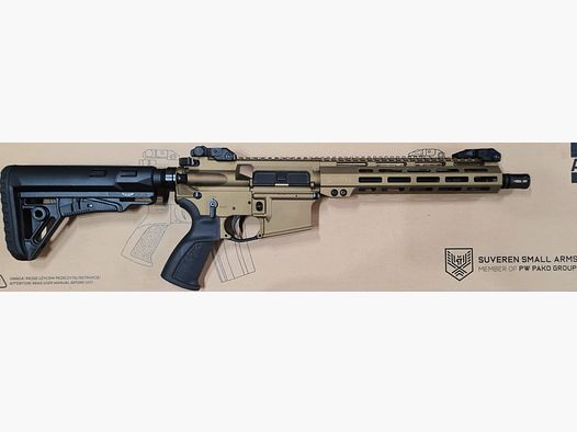 Selbstladebüchse PAC15 GEN III BURNT BRONZE Kal. .223Rem./5,56x45mm, 10,5"-Lauf