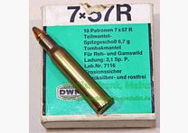 DWM, Karlsruhe rifle cartridges 7x57R
