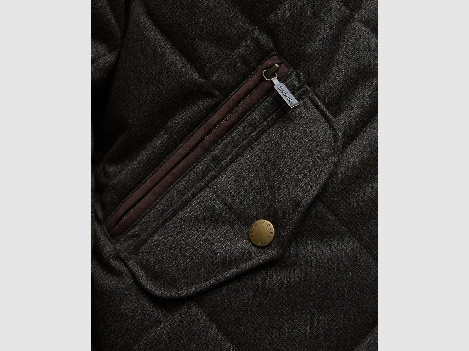 BARBOUR Giacca Trapuntata Invernale Shoveler Oliva