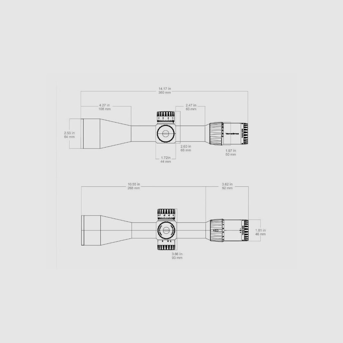 Vector Optics Taurus GENII 4-32x56 ED FFP, immagine 6 di 7