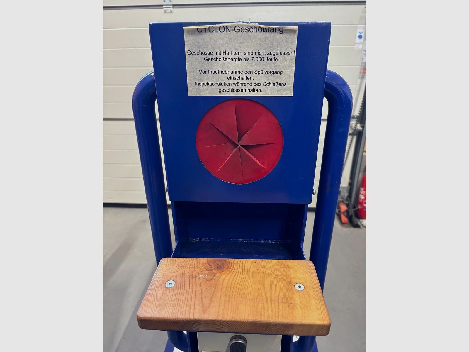 Schussfang Geschossfang 7000 Joule Prüfstand