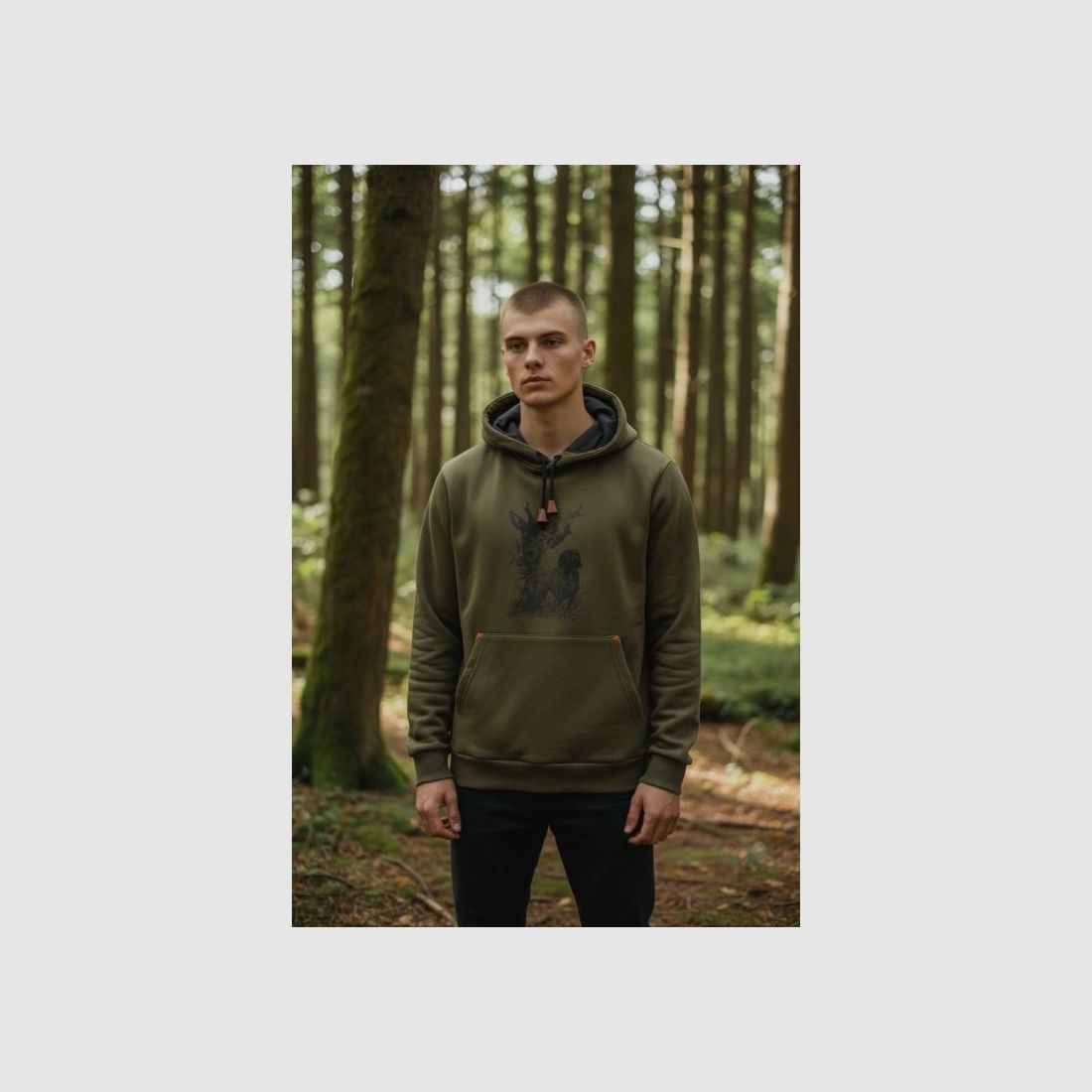Hoodie mit Jagdmotiv (Pullover), Bild 3 von 3