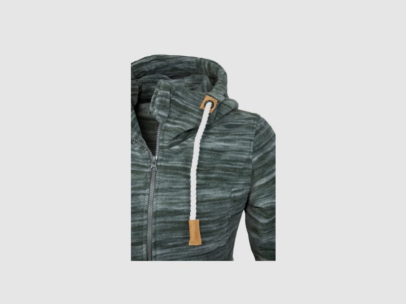 Fleece Hoody Ladies Fashion - lang, modischer Kordelzug
