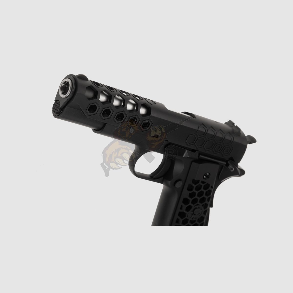 M1911 Hex Cut Full Metal, GBB Black -F-