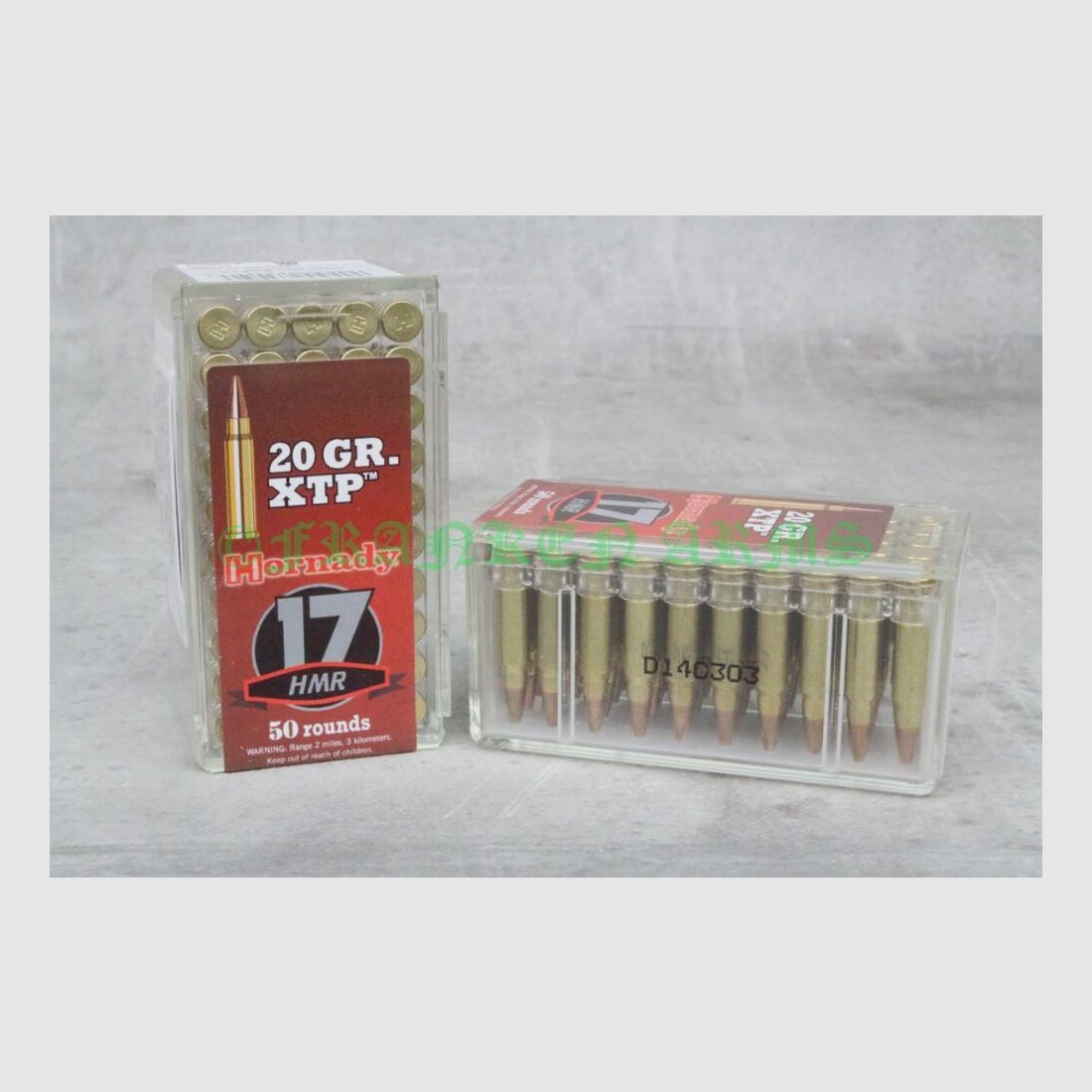Hornady .17HMR XTP 20gr. 1.3g 50 pieces tiered pricing