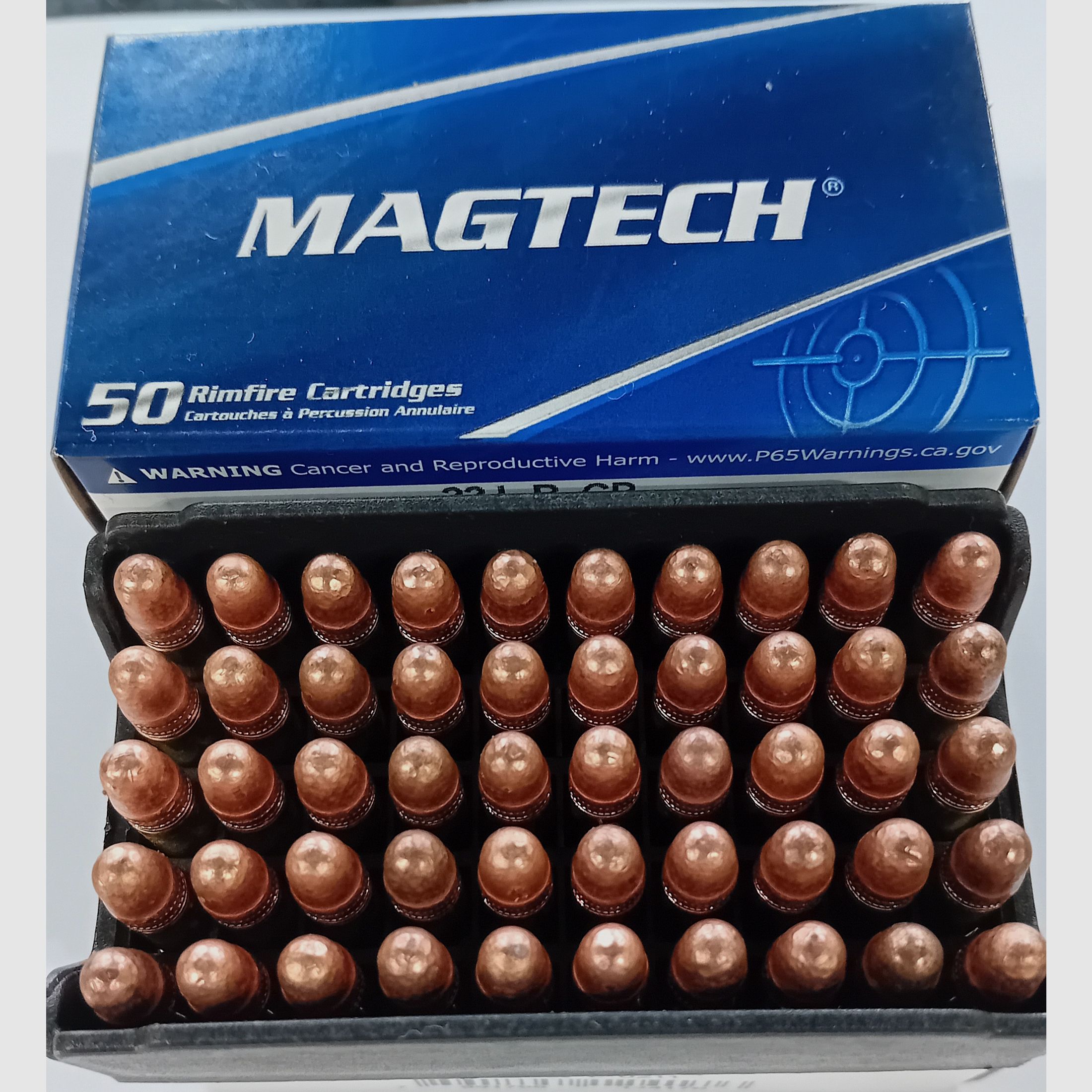 Magtech Standard LRN balles cuivrées cal. .22LR 40 gr, boîte de 50 pièces